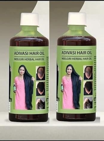 Adivasi Neelgiri Herbal Hair Oil 125ml Each (Pack of 2)